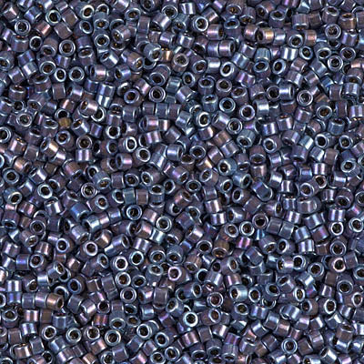 DB0543 - 11/0 Miyuki Delica Seed Bead - Palladium Plated Violet Gold Iris AB