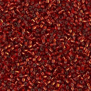 Db0603 - 11/0 Miyuki Delica Seed Bead - Dyed S/L Brick Red