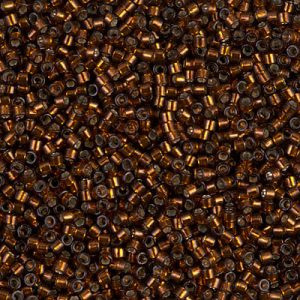 DB0612 - 11/0 Miyuki Delica Seed Bead - Dyed S/L Dark Topaz