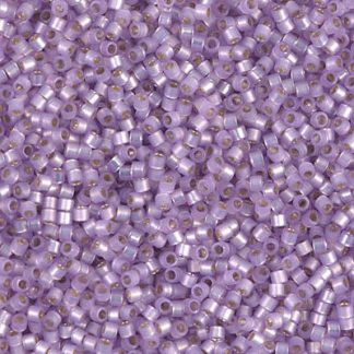 DB0629 - 11/0 Miyuki Delica Seed Beads - Dyed Lilac S/L Alabaster