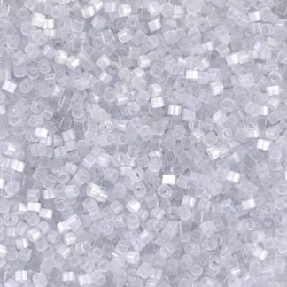 DB0676 - 11/0 Miyuki Delica Seed Beads - Pale Grey Silk Satin