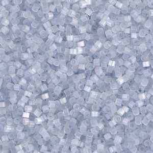 DB0677 - 11/0 Miyuki Delica Seed Beads - Light Grey Silk Satin