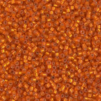 DB0682 - 11/0 Miyuki Delica Seed Beads-Dyed S/L Dark Orange