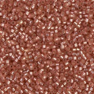 DB0685 - 11/0 Miyuki Delica Seed Beads - Dyed S/L Lt Cranberry