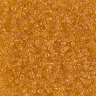 DB0702 - 11/0 Miyuki Delica Seed Beads - Transparent Light Topaz
