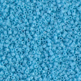 DB0725 - 11/0 Miyuki Delica Seed Beads-Opaque Turquoise Blue