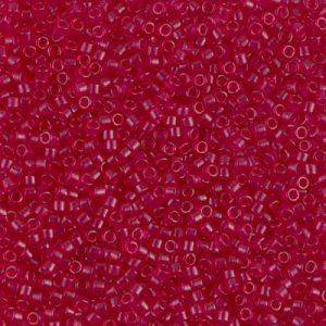 DB0775 - 11/0 Miyuki Delica Seed Bead - Dyed SF Trans Scarlet