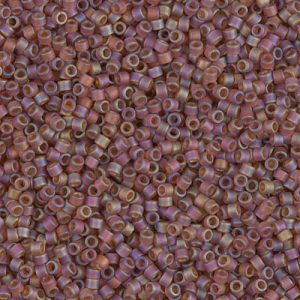 DB0853 - 11/0 Miyuki Delica Seed Beads - Matte Light Brown AB