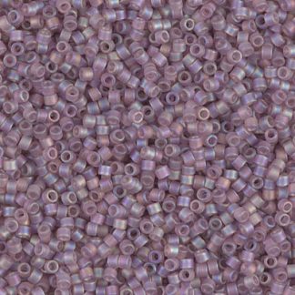 DB0857 - 11/0 Miyuki Delica Seed Bead-Mat Tr Smoky Amethyst AB