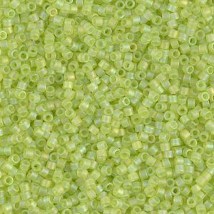 DB0860 - 11/0 Miyuki Delica Seed Beads - Matte Tr Chartreuse AB