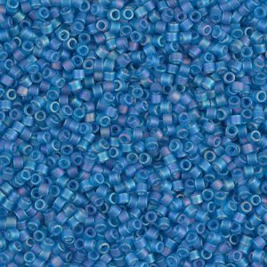 DB0862 - 11/0 Miyuki Delica Seed Beads - Matte Transparent Capri Blue AB