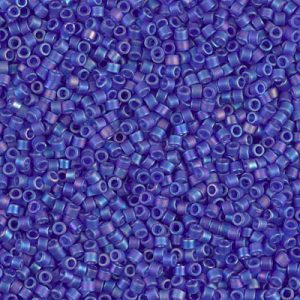 DB0864 - 11/0 Miyuki Delica Seed Bead - Matte Transparent Cobalt AB