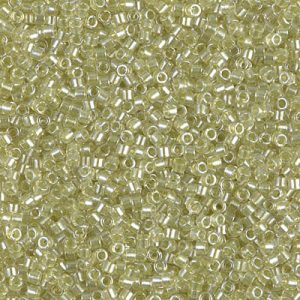 DB0903 - 11/0 Miyuki Delica Seed Beads - Spkl Celery Lined Crystal