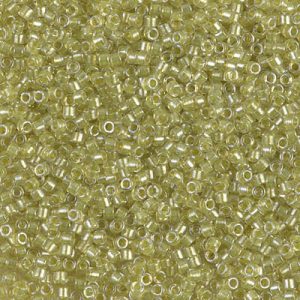 DB0910 - 11/0 Miyuki Delica Seed Beads - Spkl Yellow/Green/L Crystal