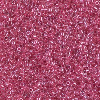 DB0914 - 11/0 Miyuki Delica Seed Beads-Sparkle Rose Lined Crystal