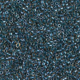 DB0921 - 11/0 Miyuki Delica Seed Beads-Sparkle Blue Lined Topaz