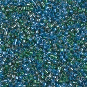 DB0985 - 11/0 Miyuki Delica Seed Bead - Sparkle Lined Caribbean Mix