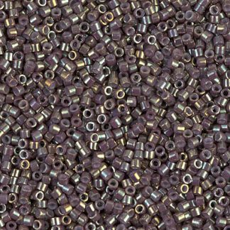 DB1011 - 11/0 Miyuki Delica Seed Bead - Met Dusty Mauve Gold Iris