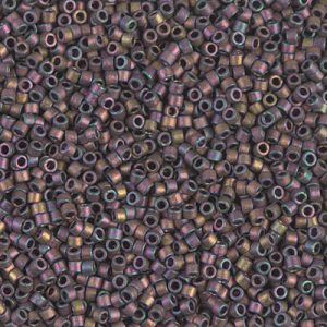 DB1056 - 11/0 Miyuki Delica Seed Beads - Matt Metallic Rose Gold Iris