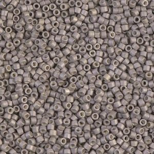 DB1168 - 11/0 Miyuki Delica Seed Beads - Galv Mat Lt Smoky Amethyst