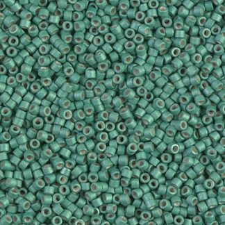 DB1171 - 11/0 Miyuki Delica Seed Bead - Galv Matte Dark Mint
