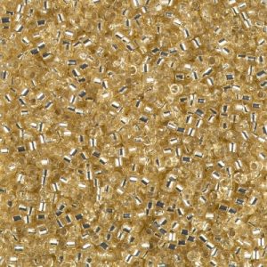 DB1212 - 11/0 Miyuki Delica Seed Bead - Silver Lined Light Straw