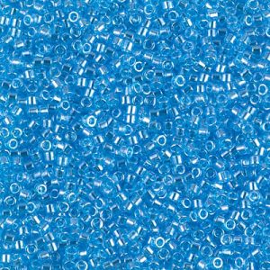 DB1229 - 11/0 Miyuki Delica Seed Beads - Transp Ocean Blue Luster