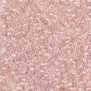 DB1243 - 11/0 Miyuki Delica Seed Beads-Tr Pink Mist AB
