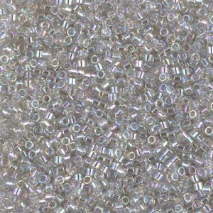 DB1251 - 11/0 Miyuki Delica Seed Beads-Tr Grey Mist AB