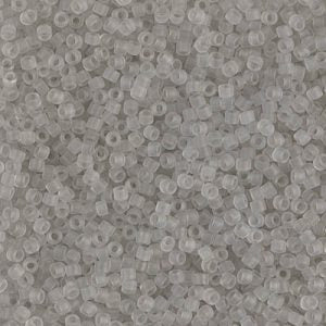 DB1271 - 11/0 Miyuki Delica Seed Beads - Matte Tr Grey Mist