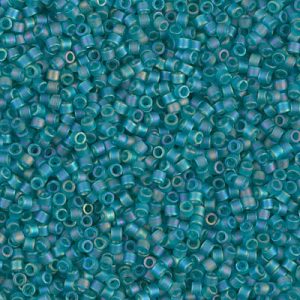 DB1283 - 11/0 Miyuki Delica Seed Bead - Mat Tr Caribbean Teal AB