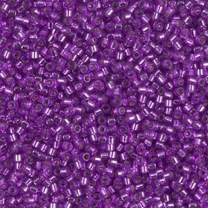 DB1345 - 11/0 Miyuki Delica Seed Beads - Dyed S/L Magenta
