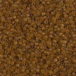 DB1391 - 11/0 Miyuki Delica Seed Beads - Mustard Lined Amber