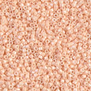DB1502 - 11/0 Miyuki Delica Seed Beads - Op Light Peach AB