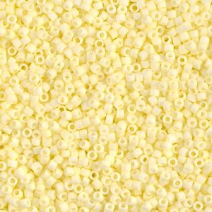 DB1511 - 11/0 Miyuki Delica Seed Bead - Matte Op Pale Yellow