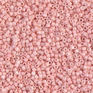 DB1523 - 11/0 Miyuki Delica Seed Beads - Mat Op Lt Salmon AB
