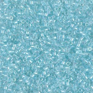 DB1672 - 11/0 Miyuki Delica Seed Bead - Pearl Lined Glacier Blue AB