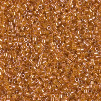 DB1702 - 11/0 Miyuki Delica Seed Beads-Copper Pearl Lined Marigold
