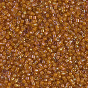 DB1734 - 11/0 Miyuki Delica Seed Bead - Beige Lined Topaz AB