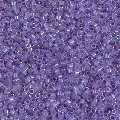 DB1753 - 11/0 Miyuki Delica Seed Bead - Sparkling Purple Lined Opal AB