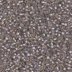 DB1772 - 11/0 Miyuki Delica Seed Beads-Sprkl Pewter Lined Crystal AB