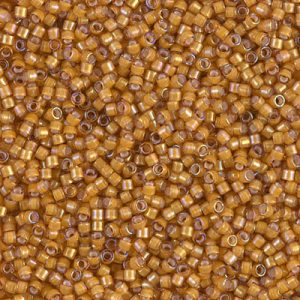 DB1778 - 11/0 Miyuki Delica Seed Bead - White Lined Topaz AB