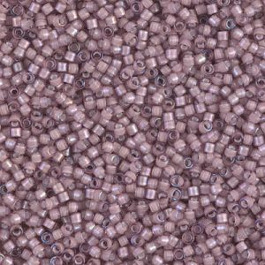 DB1791 - 11/0 Miyuki Delica Seed Beads - White Lined Smoky Amethys AB