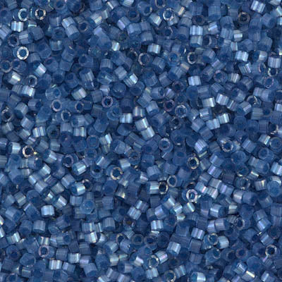 DB1811 - 11/0 Miyuki Delica Seed Beads - Dyed Dusk Blue Silk Satin