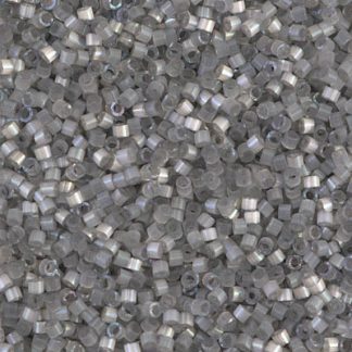 DB1817 - 11/0 Miyuki Delica Seed Bead - Dyed Smoke Grey Silk Satin