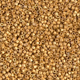 DB1832F - 11/0 Miyuki Delica Seed Bead - DC Galv Matte Gold
