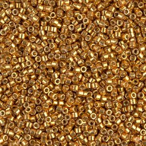 DB1833 - 11/0 Miyuki Delica Seed Beads - DC Galv Yellow Gold