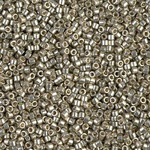 DB1851 - 11/0 Miyuki Delica Seed Bead - DC Galv Light Smokey Pewter