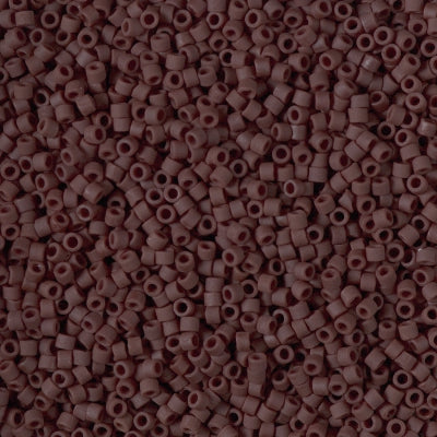 DB1910 - 11/0 Miyuki Delica Seed Beads-Mat Opaque Espresso