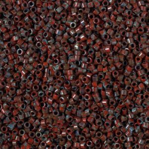 DB2263 - 11/0 Miyuki Delica Seed Bead - Opaque Red Picasso